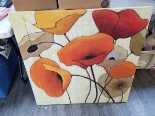 Floral Poppy Canvas Art