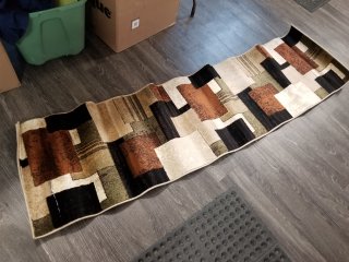 New Geometric Runner Rug, 1.9x7.2 feet