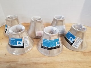New Set of 6 Lamp Shades