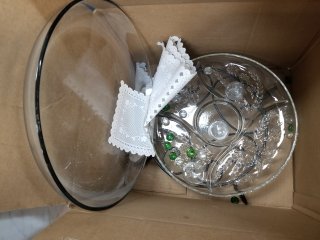 Decorative Glass Bowl with Lid