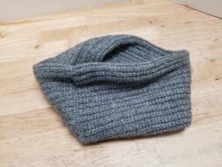 New Gray Knitted Neck Gaiter