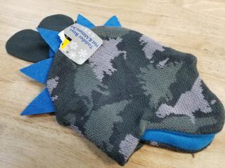 New Camo Dinosaur Knit Hat