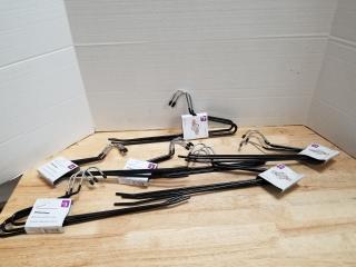 18 new metal hangers with pvc coating 