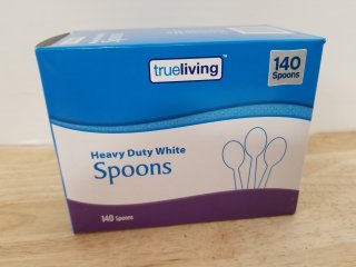 New Heavy Duty White Spoons