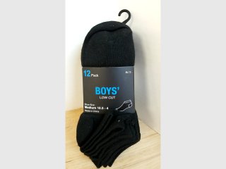 New 12 Pack Boys\' Low Cut Socks