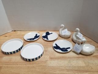 New trinket dishes, tallest approx 5 inch