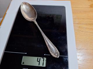 Marked Sterling Tablespoon, 48 grams