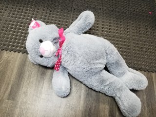 New Large Gray Teddy Bear, 4 ft