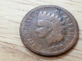1880 Indianhead Penny