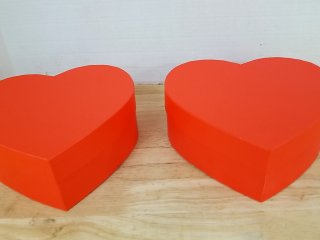 New Red Heart-Shaped Boxes