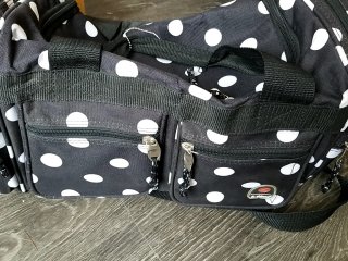 Polka Dot Duffle Bag