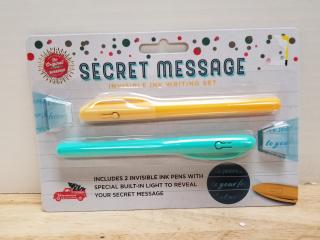 New Secret message invisible ink writing set