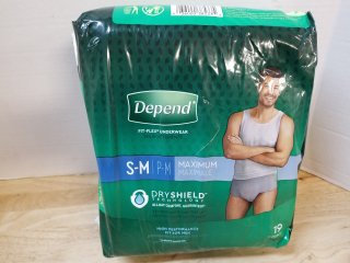 New Depend Men\'s Underwear S-M