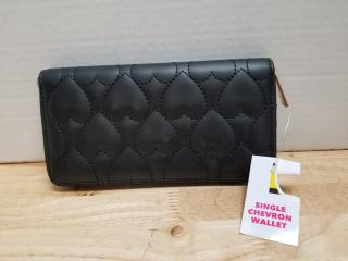New single chevron ladies wallet approx 8 by 4 inch 
