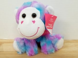 New Tie-Dye Monkey Plush 7 inch tall 