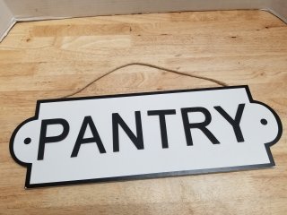 New Pantry Sign, 14 in