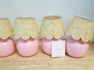 New Set of 4 Pink LED Lamps