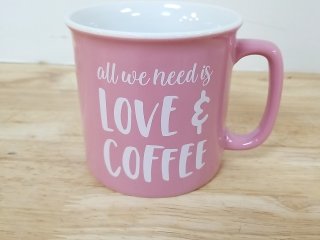 New Pink Love & Coffee Mug