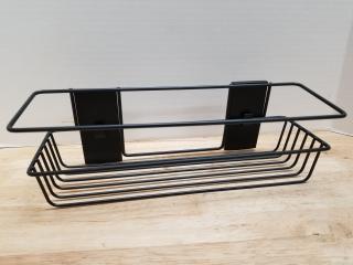 New Black Metal Wall Basket