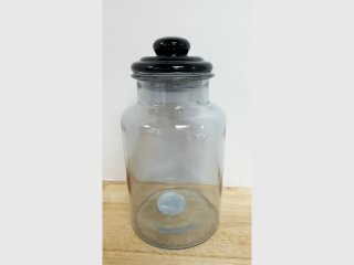 New Glass Storage Jar, 10 inch tall 