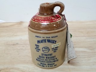 New Platte Valley Whiskey Jug, exc cond, 6 in