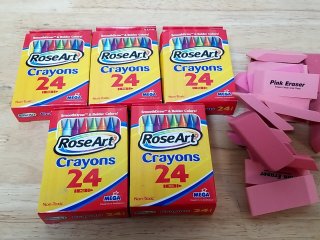 New RoseArt Crayons & Erasers