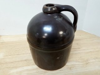 Antique Stoneware Jug, chip on base, 9 in