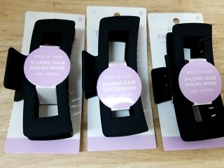 New Black Hair Claw Clips