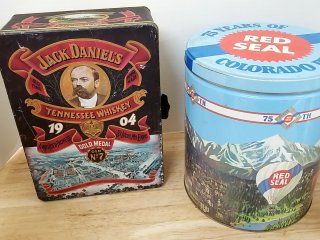 Jack Daniel's Box & Red Seal Tin