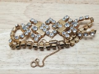 Vintage Rhinestone Bracelet, Sarah Cov
