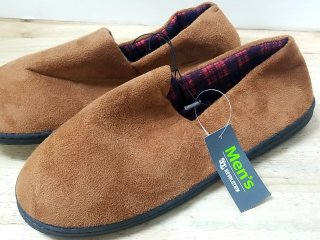 New Men's Brown Slippers large 