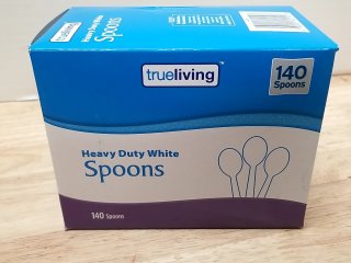 New Heavy Duty White Spoons