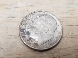 1962 Silver Dime 