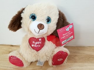 New Musical Light-Up Puppy Plush