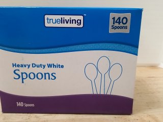 New Heavy Duty White Spoons