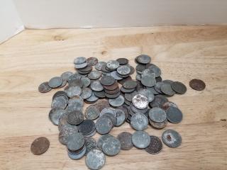 130 steel wheat cents, 1943 P, D, and S