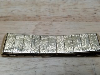 Vintage Floral Engraved Bracelet, Sarah Cov