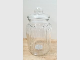 New Glass Storage Jar 10 inch tall 