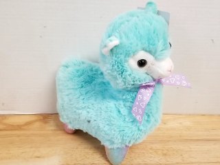 New Blue Plush Llama Toy, 12 in