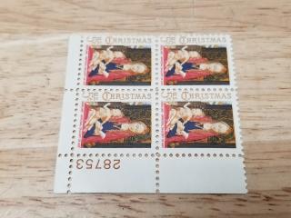 Vintage Christmas Stamp Block