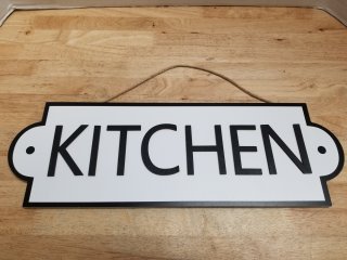 New Kitchen Sign, 14 in