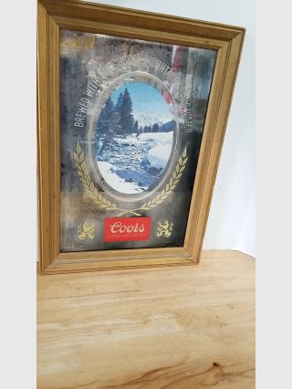 Vintage Coors Beer Mirror