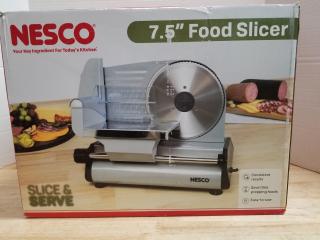 New Nesco 7.5 inch food slicer