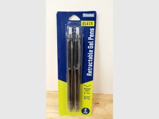 New Retractable Black Gel Pens