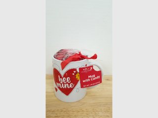 New Bee Mine Valentine Mug with Candy