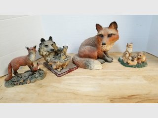 Fox and Wolf Figurines