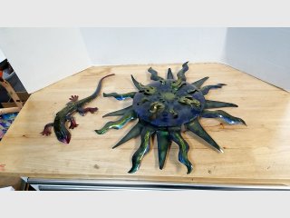 New Lizard and Sun Decor