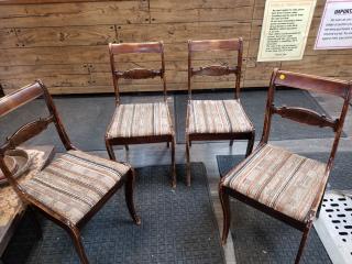 Vintage Wooden Chairs Set of 4