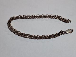 Marked 925 sterling silver bracelet, 6.5 inch