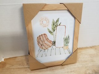 New Framed Boho Chair Print